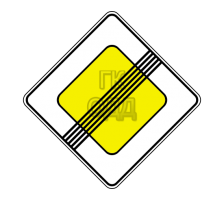 Дорожный знак 2.2 Конец главной дороги